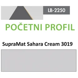 Profil Zidni MDF Početni LB-2250-A SupraMat Sahara Cream (3019) 2800x115x12mm ( 026-095 )