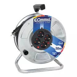 COMMEL Kabl sa motalicom metalni bubanj 280mm monofaz 25m H05RR-F 3G2,5 C0928