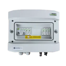 DCAC switchgear // IP65, SPD DC Noark 1000V type 2, 2 x PV string, 2 x MPPT // SPD AC Noark type 2, 20A 1-F, RCD 40A/300mA