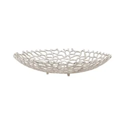 Eglo 427488 - Dekorativna činija KIMITSU O 45 cm srebrna