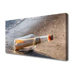 tulup.si Slika na platnu Pismo bottle beach art 120x60 cm