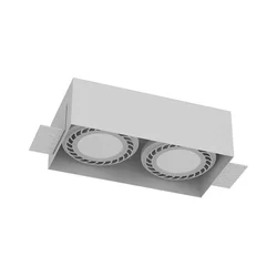 Brosline 3271 - Ugradna plafonska svetiljka CAGE 2xGU10/18W/230V bela