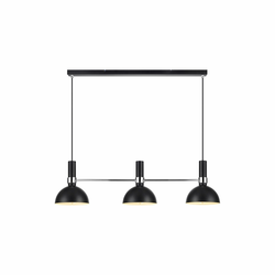 LARRY VISILICA 3L BLACK/CHROME E27