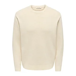 Only & Sons Pulover ONSTING volneno bela