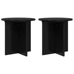 Stalak za biljke 2 pcs Crna 40 x 40 x 40 cm Konstruirano drvo