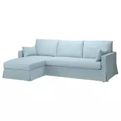 HYLTARP Trosed s lenjivcem, levo, Kilanda bledoplava
