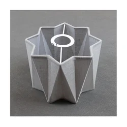 Rezervni abažur za zidno svetlo PIANO E27, prečnika 19,5 cm, siva