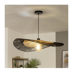 Brilagi - LED luster na sajli CERIA BOHO 1xE27/40W/230V prečnik 80 cm crna/smeđa
