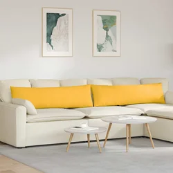 Jastučići za sofu 2 pcs Svijetlo žuta 145 x 40 cm