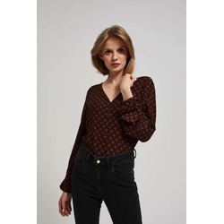 Marisse Blouse With A Geometric Pattern