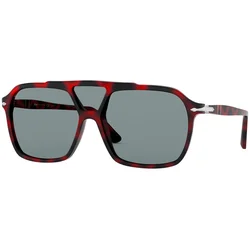 Persol PO3223S 11003R Polarized ONE SIZE (59) Rdeča/Siva