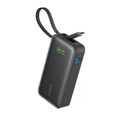Anker Nano Power Bank(30W,Built-In USB-C Cable) Black