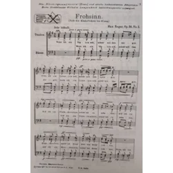 REGER:FROHSINN OP.38/5 TTBB