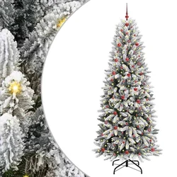 Umjetno božićno drvce Bijelo 240 cm PVC i Plastika i Čelik i PE