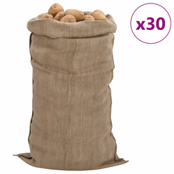 Jutene vreće 30 kom 65 x 135 cm 100 % juta 340 g/m2