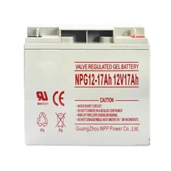 NPP NPG12V-17Ah, Gel Baterija za UPS C20=17AH, T3, 180*77*167*167