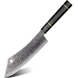 Damaskasti kuhinjski nož TS-37454 - Cleaver / Crna KP37454