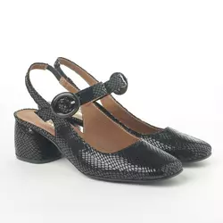 Cipele sandale sa kožnom postavom N-132 crne
