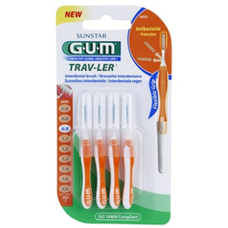 G.U.M Trav-Ler medzobne ĹˇÄŤetke 4 kos 0 9 mm Orange (Interdental Brush)