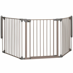 SAFETY 1ST sigurnosna ograda s 3 ploče Modular 3,  82-214 cm, siva