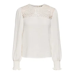 ONLY Bluza ONLMette naravno bela