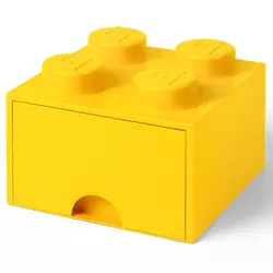 LEGO škatla za shranjevanje s 4 predali, rumena