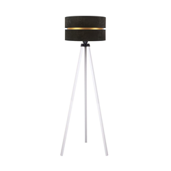 Duolla - Podna lampa DUO 1xE27/60W/230V prečnika 44 cm crna/bela