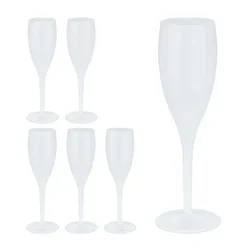 Northix Set 6 plastičnih kozarcev za šampanjec 180 ml nerazbitni