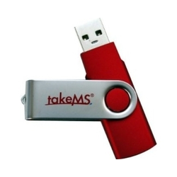 32GB Mini Rubber USB 2.0 flash (88380) crveni