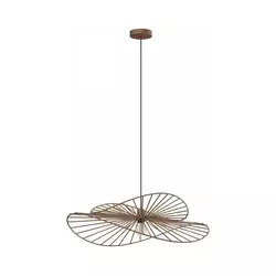 Eglo 300172 - Visilica na sajli CURITIBA 1xE27/40W/230V braon