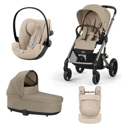 Cybex Voziček 3v1 Balios bundle + AMYA almond beige