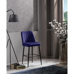Hanah Home Set 4 barske stolice Vento Teget-Crni