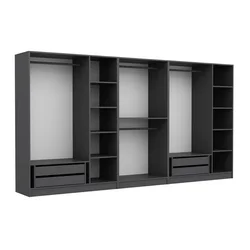 Hanah Home Kale 4944 Garderober, 360x190x52cm, Antracit