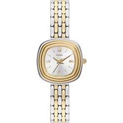 FOSSIL Analogna ura GENEVIEVE zlata/srebrna