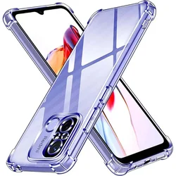 Silikonska futrola s ojačanim rubovima za Xiaomi Redmi 12C/Redmi 11A - Prozirna KP29969