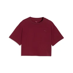 PUMA Class Relaxed Cropped Graphic Tee Youth, Age, Garnet Glow, 11-12Y