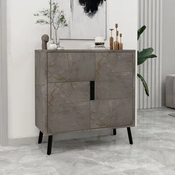 Hanah Home Multifunkcionalna komoda, Siva