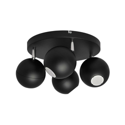 LED spot svetiljka MIDWAY 4xGU10/6,5W/230V crna
