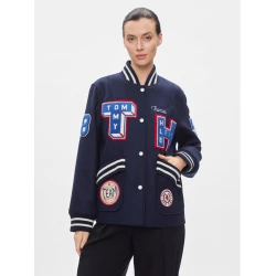TOMMY HILFIGER Prehodna jakna, modra