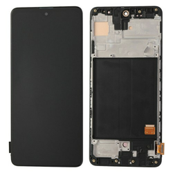 Samsung A51 lcd+frame zaslon ekran črn oled