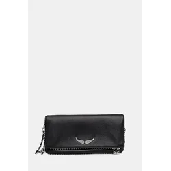 Zadig&Voltaire Usnjena torbica ROCK GRAINED LEATHER STUDS