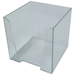 Blok kocka pvc 9,2x9,2x9,5 cm - prazna Fornax prozirna