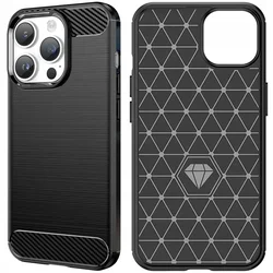 Futrola Carbon Shield TPU za Apple iPhone 14 Pro - Crna KP38128