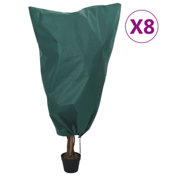 Navlake od flisa za biljke s vezicom 8 kom 70 g/m2 0,8 x 1,2 m
