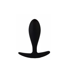 T Plug Analna kupa, Silikonska, 7.5 cm, Crna