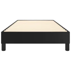 Okvir za krevet s oprugom crni 90x200 cm od umjetne kože