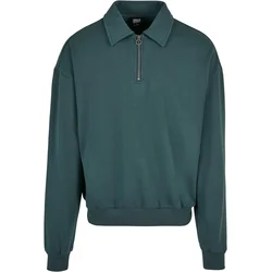 Urban Classics Majica Collar Crew, zelena
