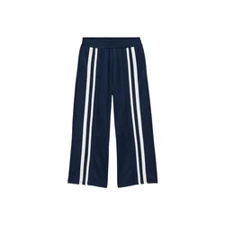 WE Fashion Hlače temno modra / bela