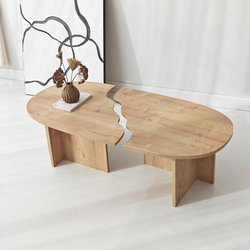 HANAH HOME Sto za dnevnu sobu Missisipi Sapphire Oak