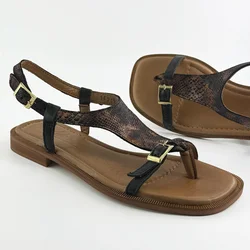 Mona Shoes Ženske sandale, Kožne, Braon